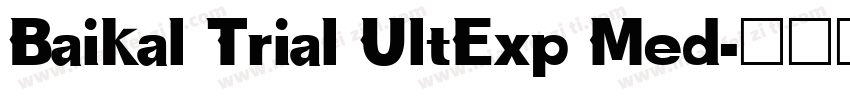 Baikal Trial UltExp Med字体转换